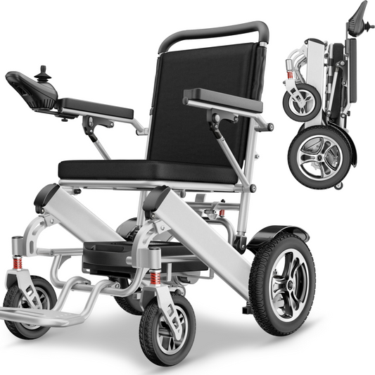 Fauteuil roulant électrique ByteTecpeak D03 - batterie lithium 20Ah, autonomie 30 km, moteur 500W