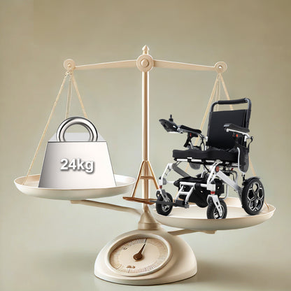 ByteTecpeak D10 Foldebar E-kørestol – 12Ah Batteri, Op til 150 kg Belastning