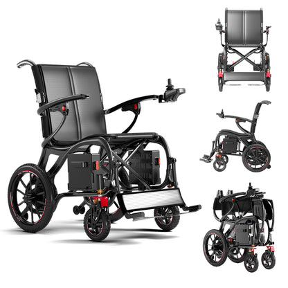 ByteTecpeak XP06 – ultraleichter Elektrorollstuhl mit Carbonfaser-Rahmenl |16 kg |30 km Reichweite