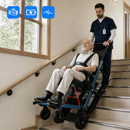 Elektrische ayuda para subir escaleras – elevador de escaleras plegable para sillas de ruedas hasta 180 kg