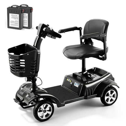 Z02 Elektromobil Schwarz Dual Batterie – 350W Faltbarer Elektroroller