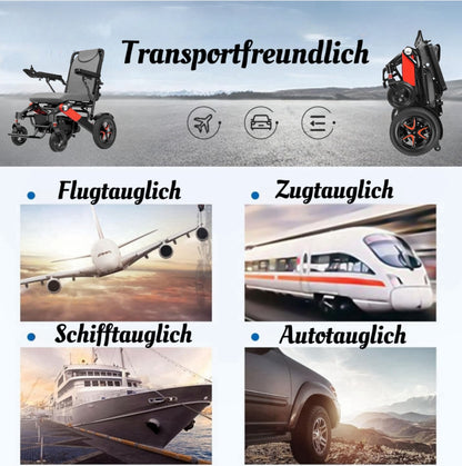 ByteTecpeak D02  Elektrischer Rollstuhl aus Aluminium, 500W Motor, 22Ah Lithium-Batterie, 33 km Reichweite