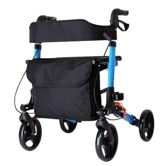 ByteTecpeak R1-Faltbarer Aluminium-Rollator mit Sitz und Korb – Höhenverstellbar