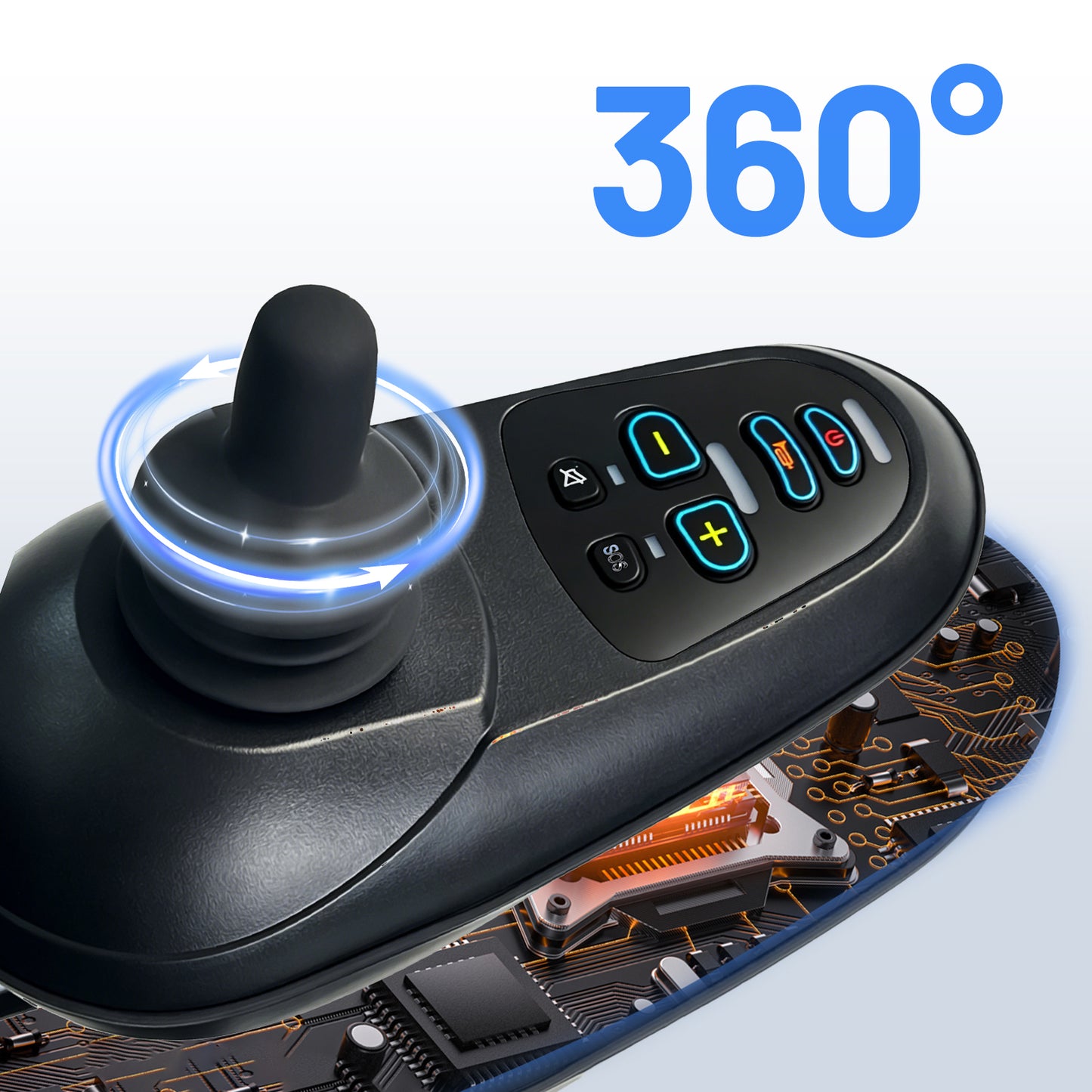 ByteTecpeak D24 Elektrorollstuhl – 500W, 12Ah Akku, 25 km Reichweite, 150 kg