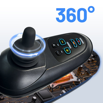 ByteTecpeak D24 Elektrorollstuhl – 500W, 12Ah Akku, 25 km Reichweite, 150 kg