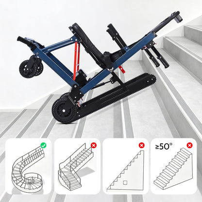 Elektrische ayuda para subir escaleras – elevador de escaleras plegable para sillas de ruedas hasta 180 kg