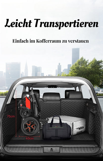 ByteTecpeak D02  Elektrischer Rollstuhl aus Aluminium, 500W Motor, 22Ah Lithium-Batterie, 33 km Reichweite