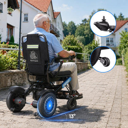 ByteTecpeak D24 Elektrorollstuhl – 500W, 12Ah Akku, 25 km Reichweite, 150 kg