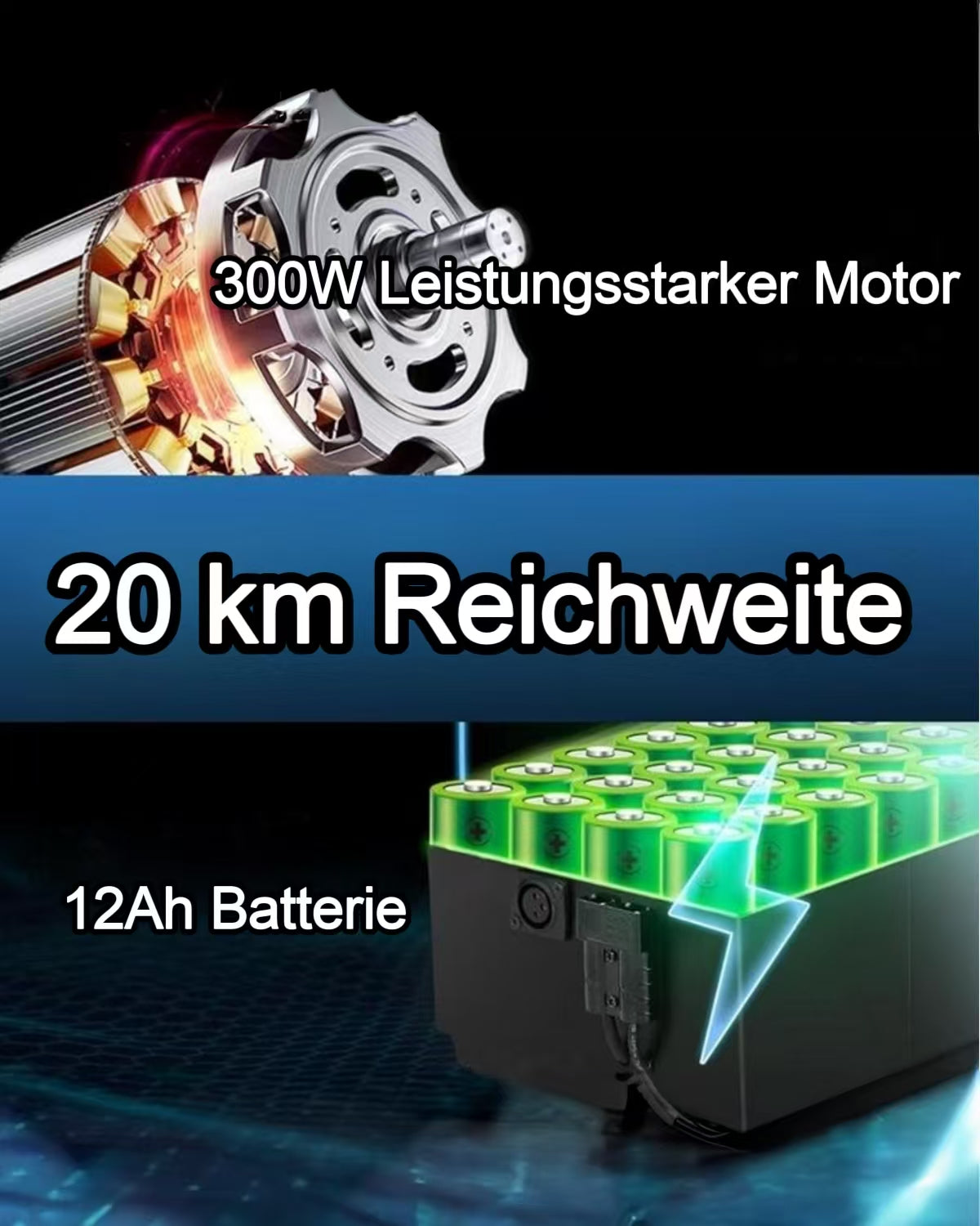 ByteTecpeak -D01 Rollstuhl, ultraleichter Elektrorollstuhl, faltbarer Elektrorollstuhl, 20 km Reichweite, abnehmbare 12Ah Lithium-Batterie