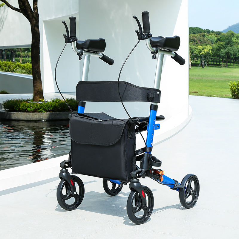 ByteTecpeak R2 Rollator Leggero con Seduta, Pieghevole e Regolabile in Altezza fino a 100 kg