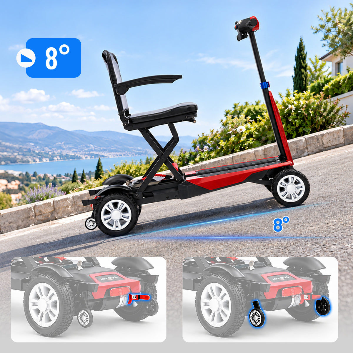 Black Friday Angebot | Faltbarer Elektroscooter für Reisen – 25 km Reichweite, 150 kg Belastbarkeit – ByteTecpeak Z01