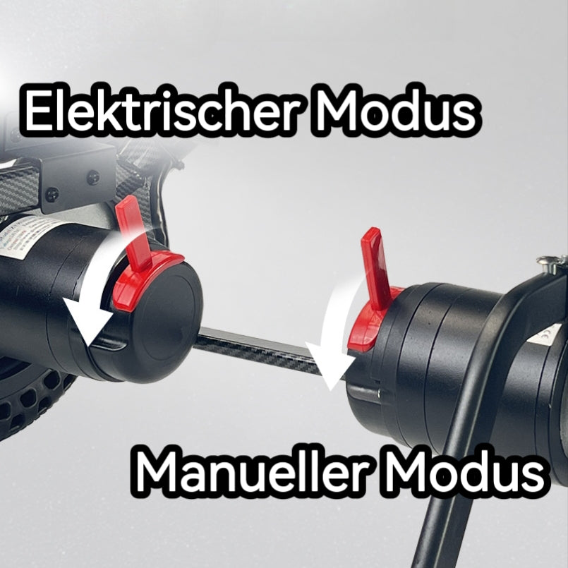 ByteTecpeak D04 Leichter faltbarer Elektrorollstuhl mit Dreifachsteuerung-Joystick, Fernbedienung und Bluetooth, 500W leiser Motor, 20 km Reichweite