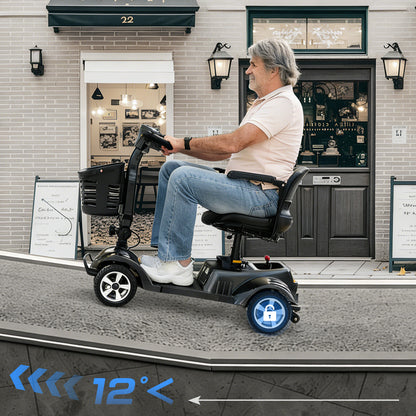 ByteTecpeak Z02 Electric Mobility Scooter Black Foldable 350W 20 km Range, up to 150 kg Load Capacity