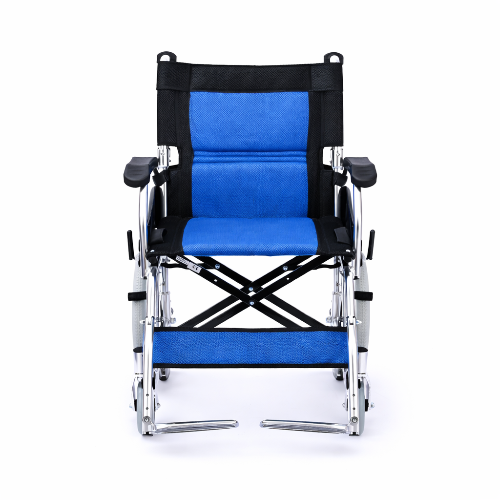 ByteTecpeak M3 Foldable Wheelchair – Sturdy, Lightweight, Aluminum Frame, 100 kg Capacity