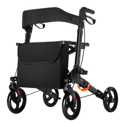 ByteTecpeak R1 Leichter, höhenverstellbarer Rollator mit Sitz, Faltbarer Gehwagen