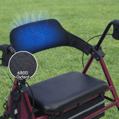 ByteTecpeak R4 Leichter Faltrollator mit Sitz - Kompakt und Praktisch für Mehr Mobilität