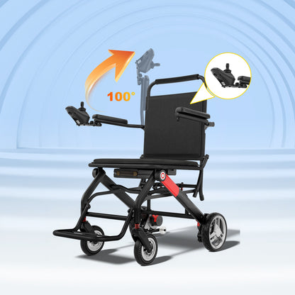 ByteTecpeak-D01 Rollstuhl, wiegt 14.1kg, Ultraleichter Elektrischer Rollstuhl
