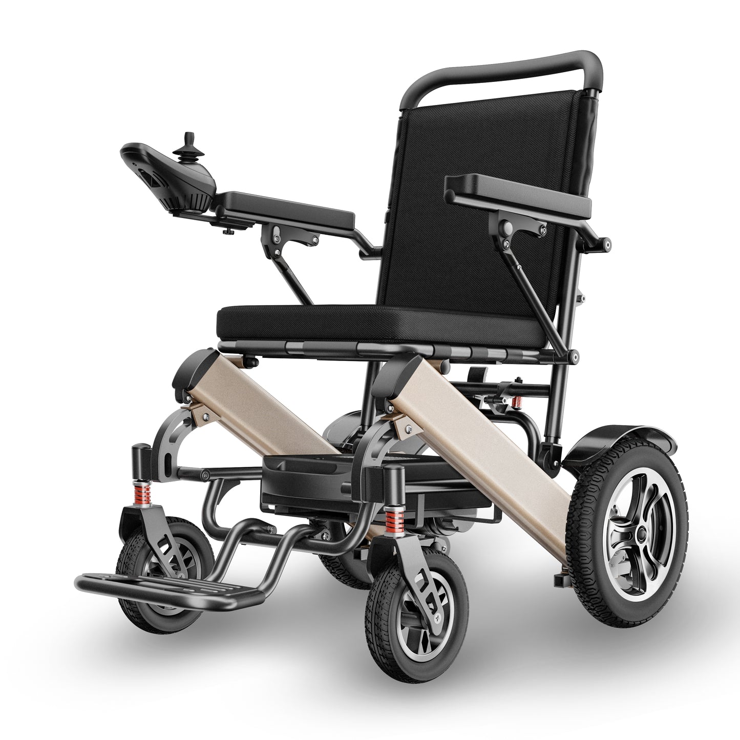 ByteTecpeak D03 Elektrischer Faltrollstuhl, 20Ah Lithium-Akku, 500W Motoren, 30km Reichweite