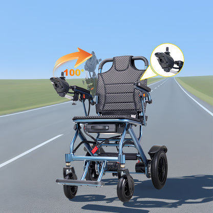 ByteTecpeak D04 Faltbarer Elektrorollstuhl– 17.9kg,500W Motor, 20 km Reichweite