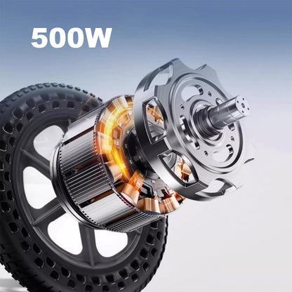 ByteTecpeak D08 Faltbarer Elektrorollstuhl – 500W Motor, 10Ah Lithium-Akku, Tragfähigkeit 150 kg, Reichweite 20 km