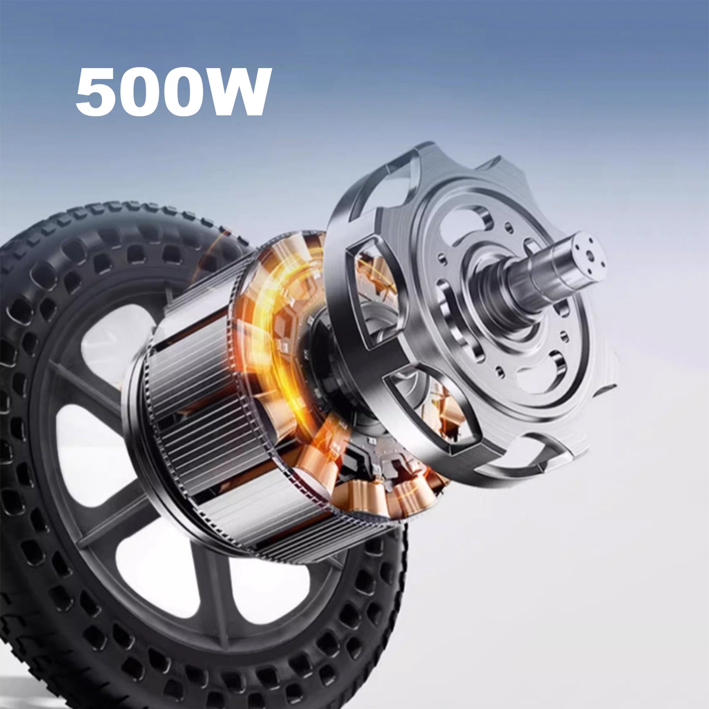 ByteTecpeak D08 Összecsukható Elektromos Kerekesszék – 500W motor, 10Ah lítium akkumulátor, Teherbírás 150 kg, Hatótáv 20 km