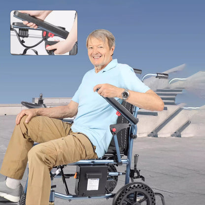 ByteTecpeak D08 Összecsukható Elektromos Kerekesszék – 500W motor, 10Ah lítium akkumulátor, Teherbírás 150 kg, Hatótáv 20 km