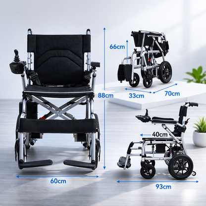 ByteTecpeak D12 Elektrorollstuhl – leicht, faltbar 20 km Reichweite