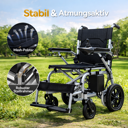 ByteTecpeak D12 Elektrorollstuhl – leicht, faltbar 20 km Reichweite