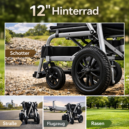 ByteTecpeak D12 Elektrorollstuhl – leicht, faltbar 20 km Reichweite