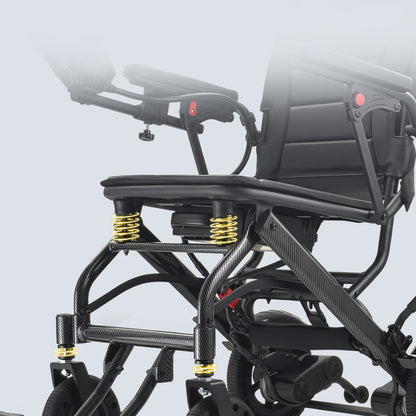 ByteTecpeak D13 ultraleichter, zusammenklappbarer Elektrische Rollstühle - Zwei 10Ah Akku lange Reichweite