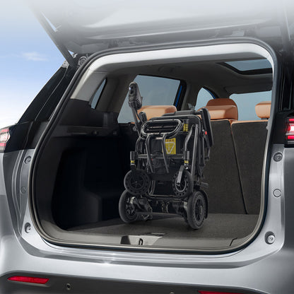 ByteTecpeak D13 ultraleichter, zusammenklappbarer Elektrische Rollstühle - Zwei 10Ah Akku lange Reichweite