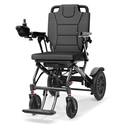 ByteTecpeak D14 Elektrischer Rollstuhl (Schwarz) – 18,5 kg, 20 km Reichweite