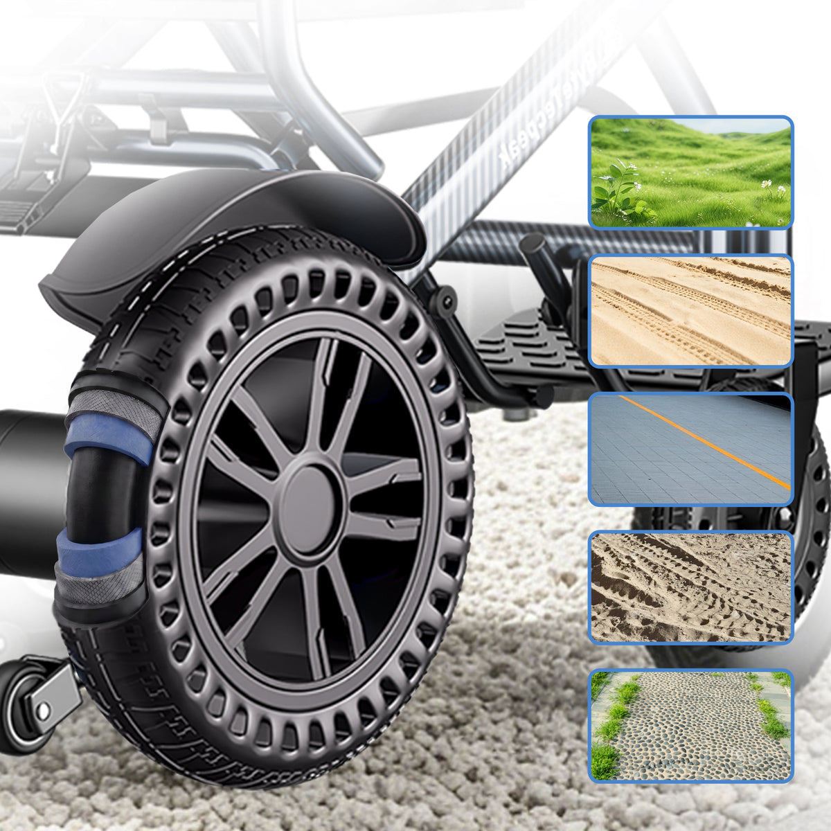 ByteTecpeak D14 Lightweight Electric Wheelchair – 20km Range, 500W Motor, 12Ah Battery