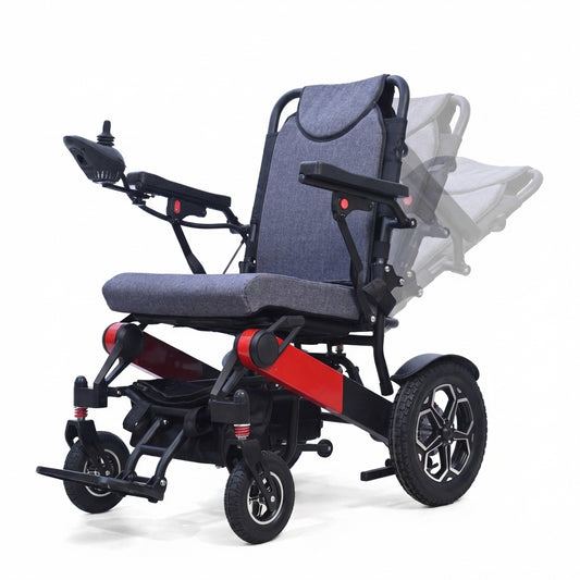ByteTecpeak D15 Faltbarer Elektrorollstuhl 500W, 12Ah,20Km,Liegefunktion