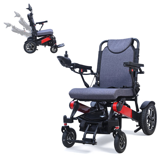 ByteTecpeak D15 Faltbarer Elektrorollstuhl 500W, 12Ah, 150kg Tragkraft