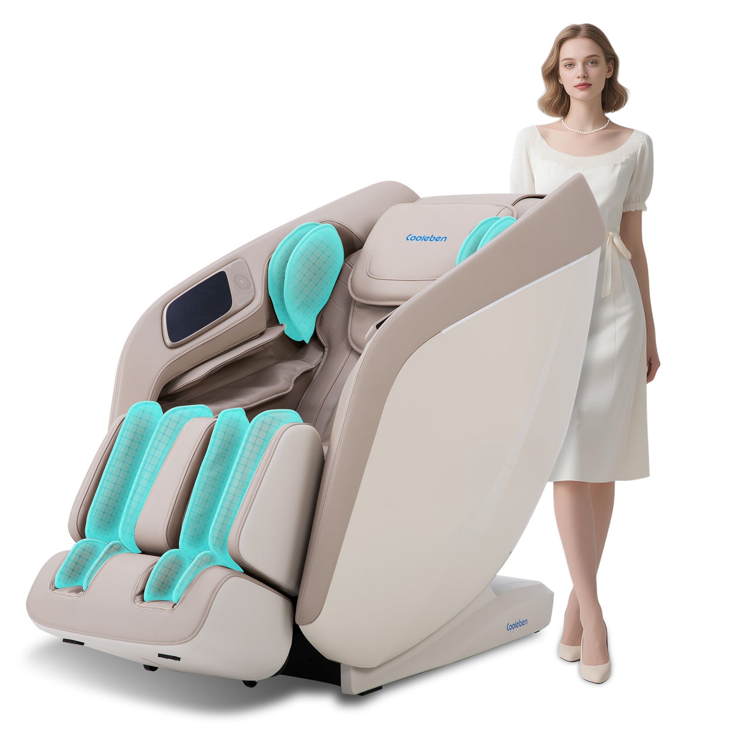 A325 Beige mit Dual-Core-Massage und Ganzkörpermassage Massagesessel