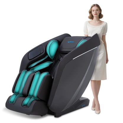 A325 Black Massage Chair with Dual-Core Massage and Full-Body Massage