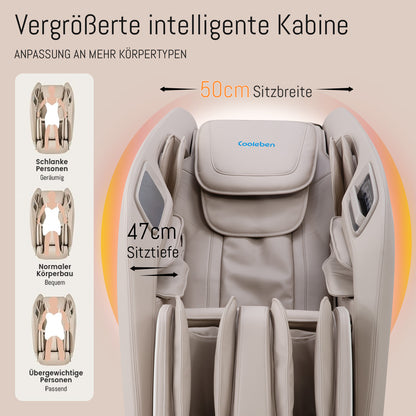 A325 Beige mit Dual-Core-Massage und Ganzkörpermassage Massagesessel
