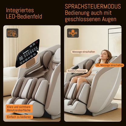 A325 Beige mit Dual-Core-Massage und Ganzkörpermassage Massagesessel