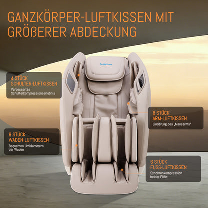 A325 Beige mit Dual-Core-Massage und Ganzkörpermassage Massagesessel