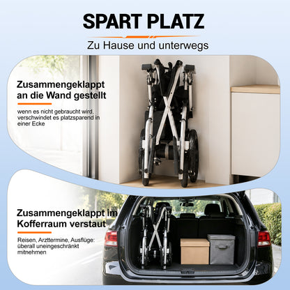 ByteTecpeak D12 Elektrorollstuhl – leicht, faltbar 20 km Reichweite