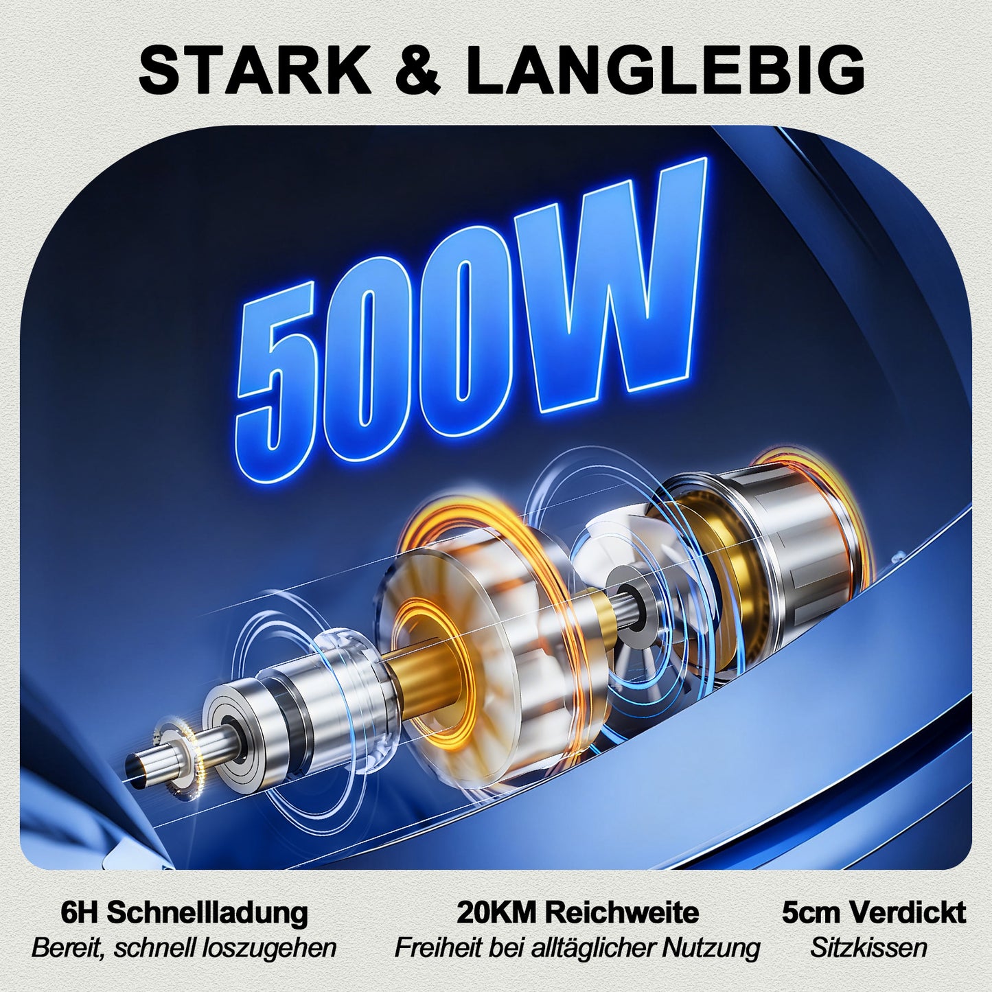 ByteTecpeak D14 Elektrischer Rollstuhl (Schwarz) – 18,5 kg, 20 km Reichweite