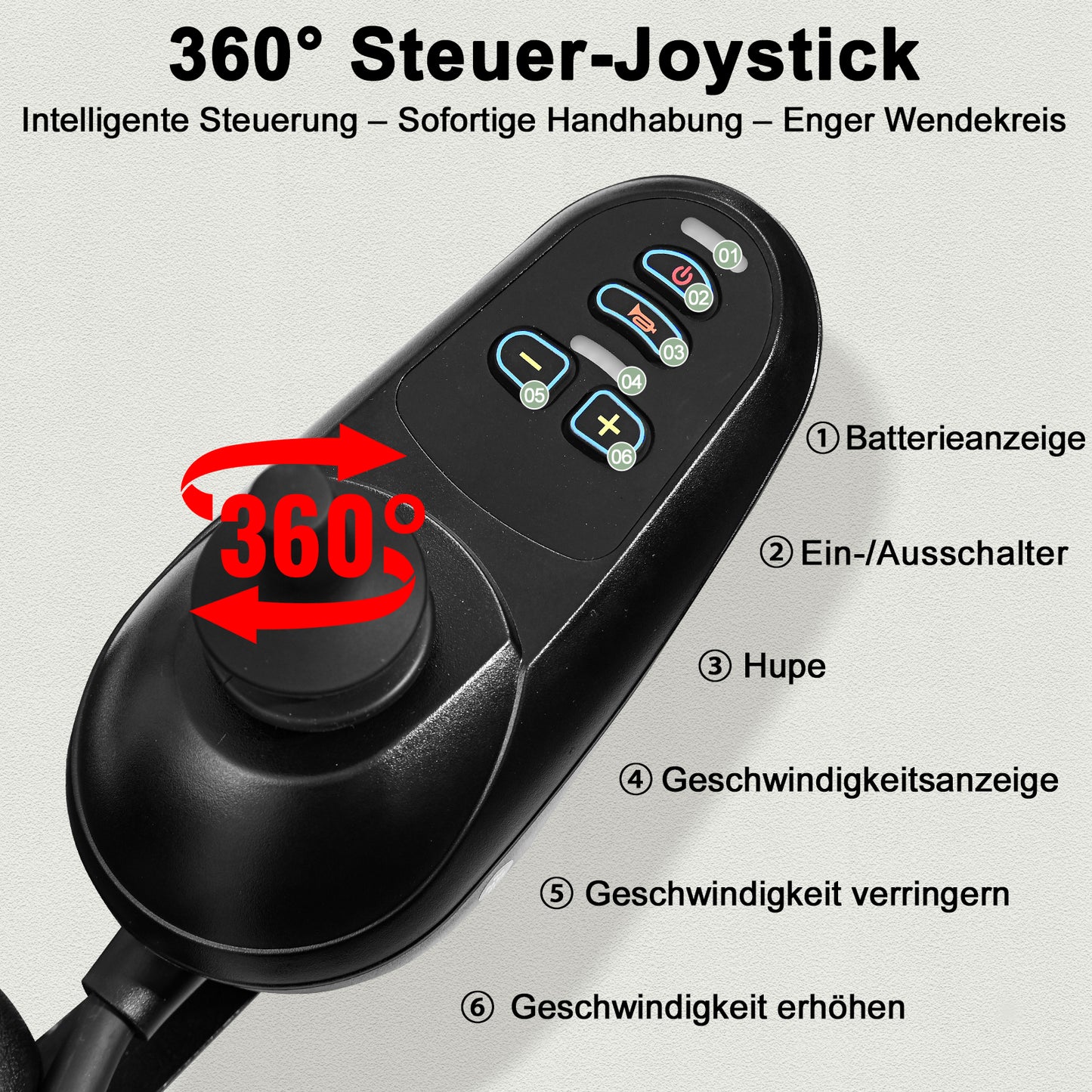 ByteTecpeak D14 Elektrischer Rollstuhl (Schwarz) – 18,5 kg, 20 km Reichweite