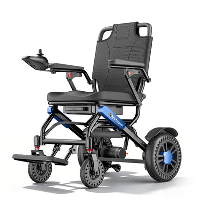 Black Friday Angebot | Reisefreundlicher faltbarer Elektrorollstuhl – 25 km Reichweite, 150 kg Belastbarkeit – ByteTecpeak D24