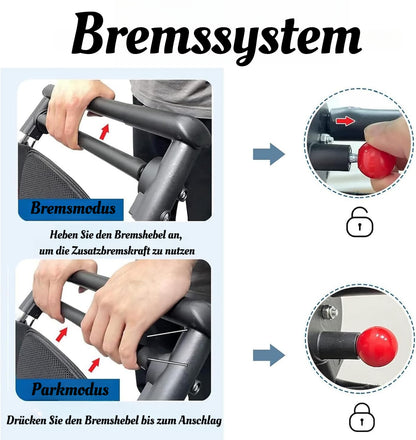 ByteTecpeak M1 Faltbarer Aluminium-Rollstuhl – Leicht, reisetauglich und belastbar bis 100 kg