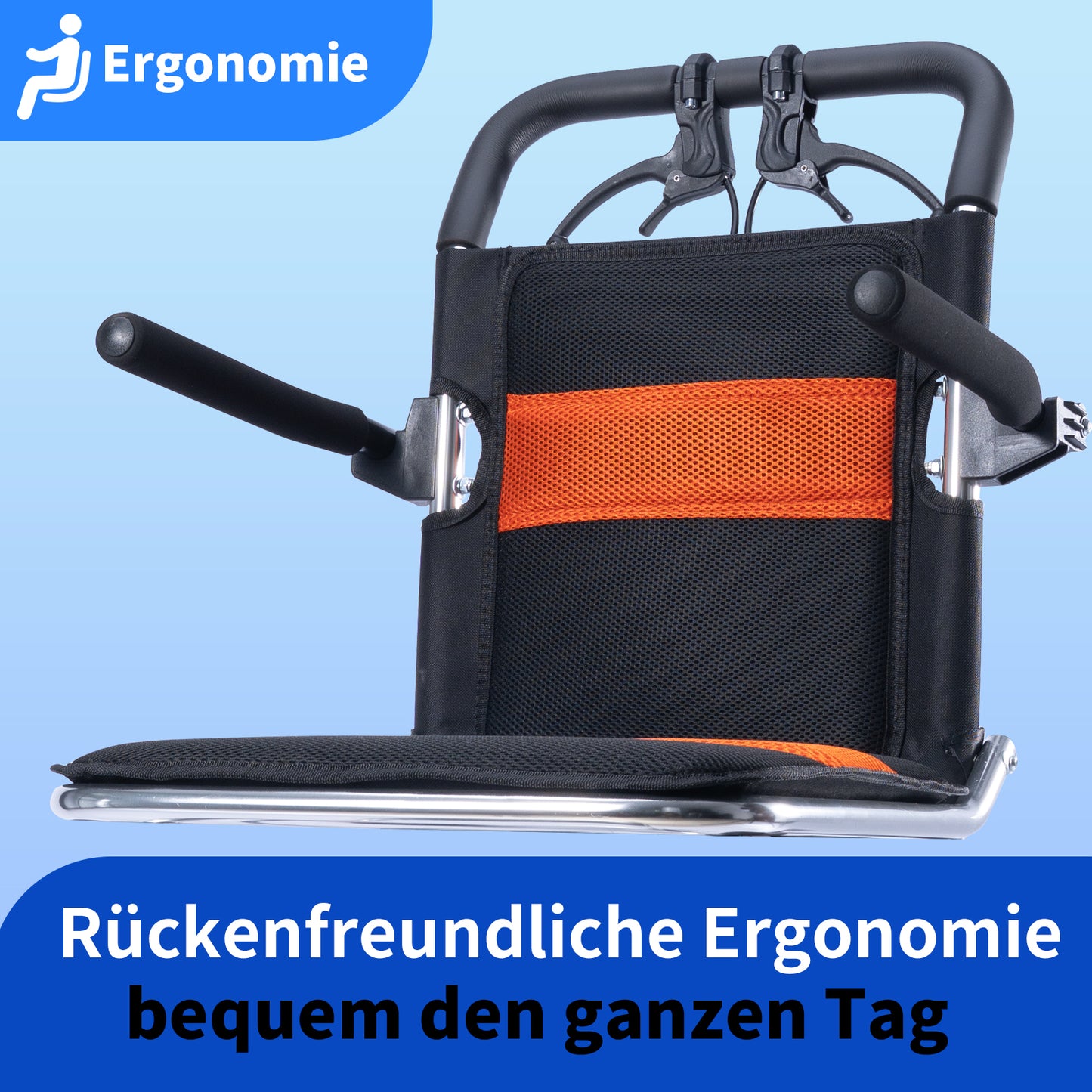 ByteTecpeak M2 Rollstuhl Faltbar, Leichter manueller Rollstuhl aus Aluminiumlegierung mit 100 kg Tragfähigkeit