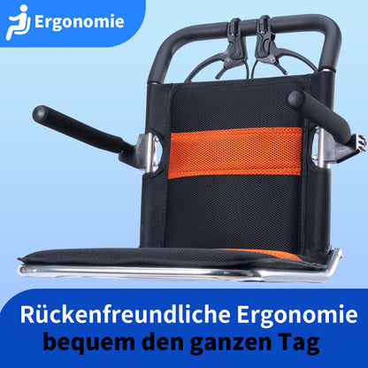 ByteTecpeak M2 Rollstuhl Faltbar, Leichter manueller Rollstuhl aus Aluminiumlegierung mit 100 kg Tragfähigkeit