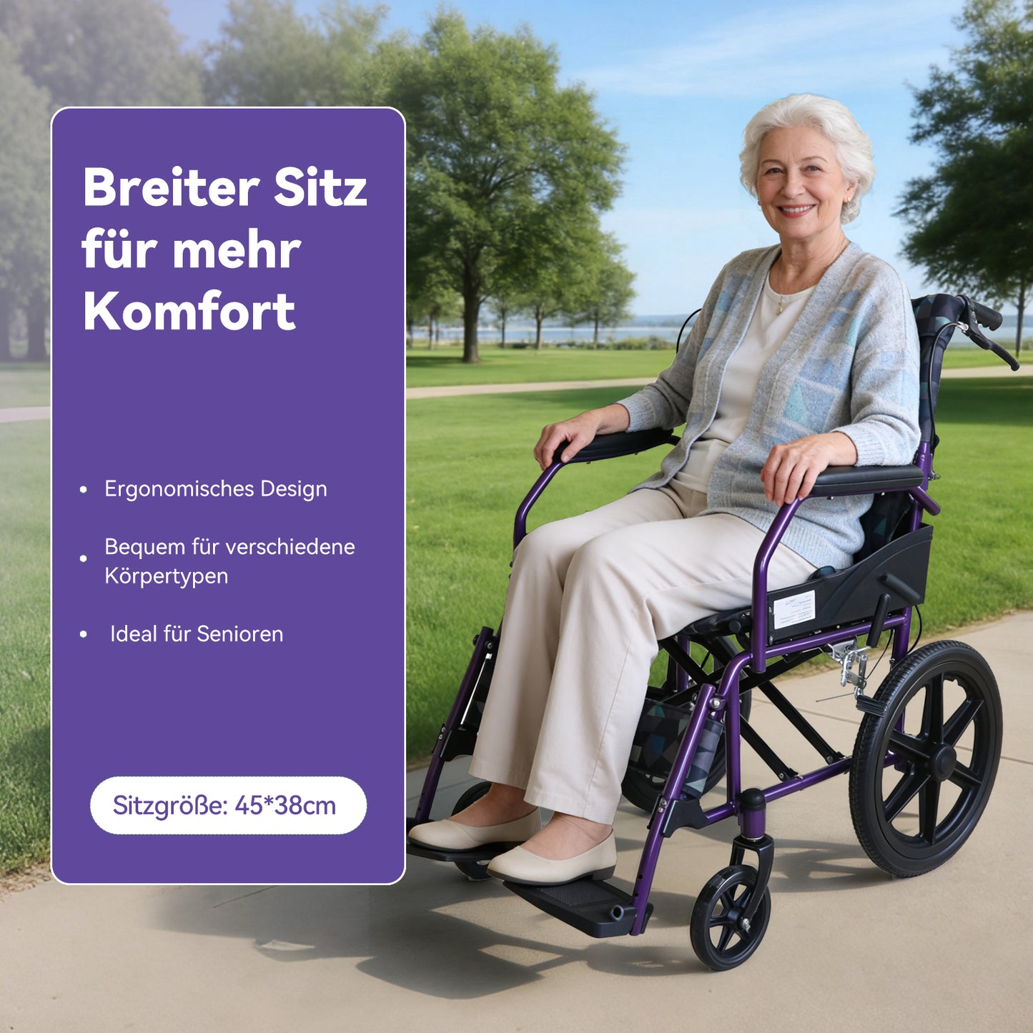 ByteTecpeak M5 ultra-lightweight manual wheelchair