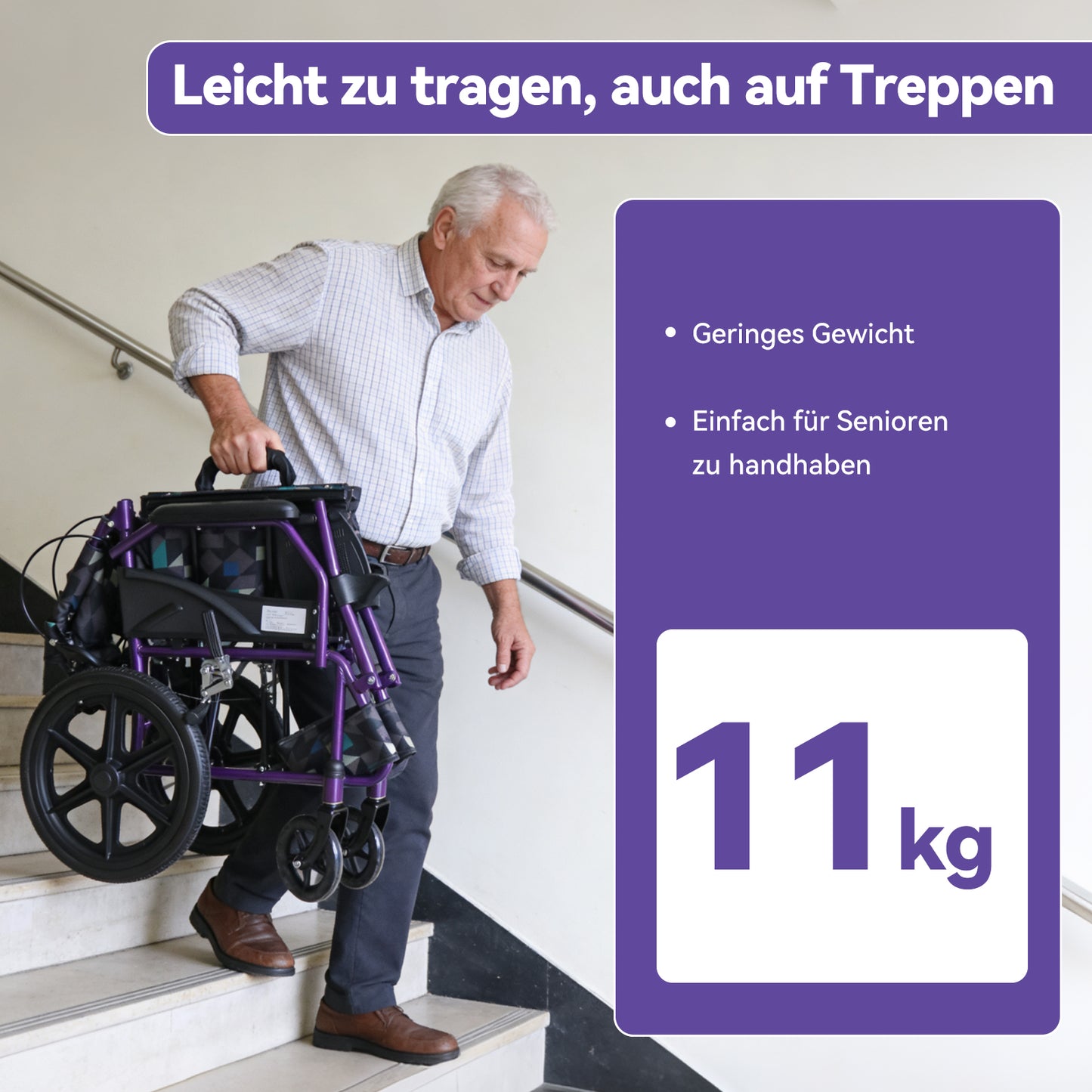 ByteTecpeak M5 ultra-lightweight manual wheelchair