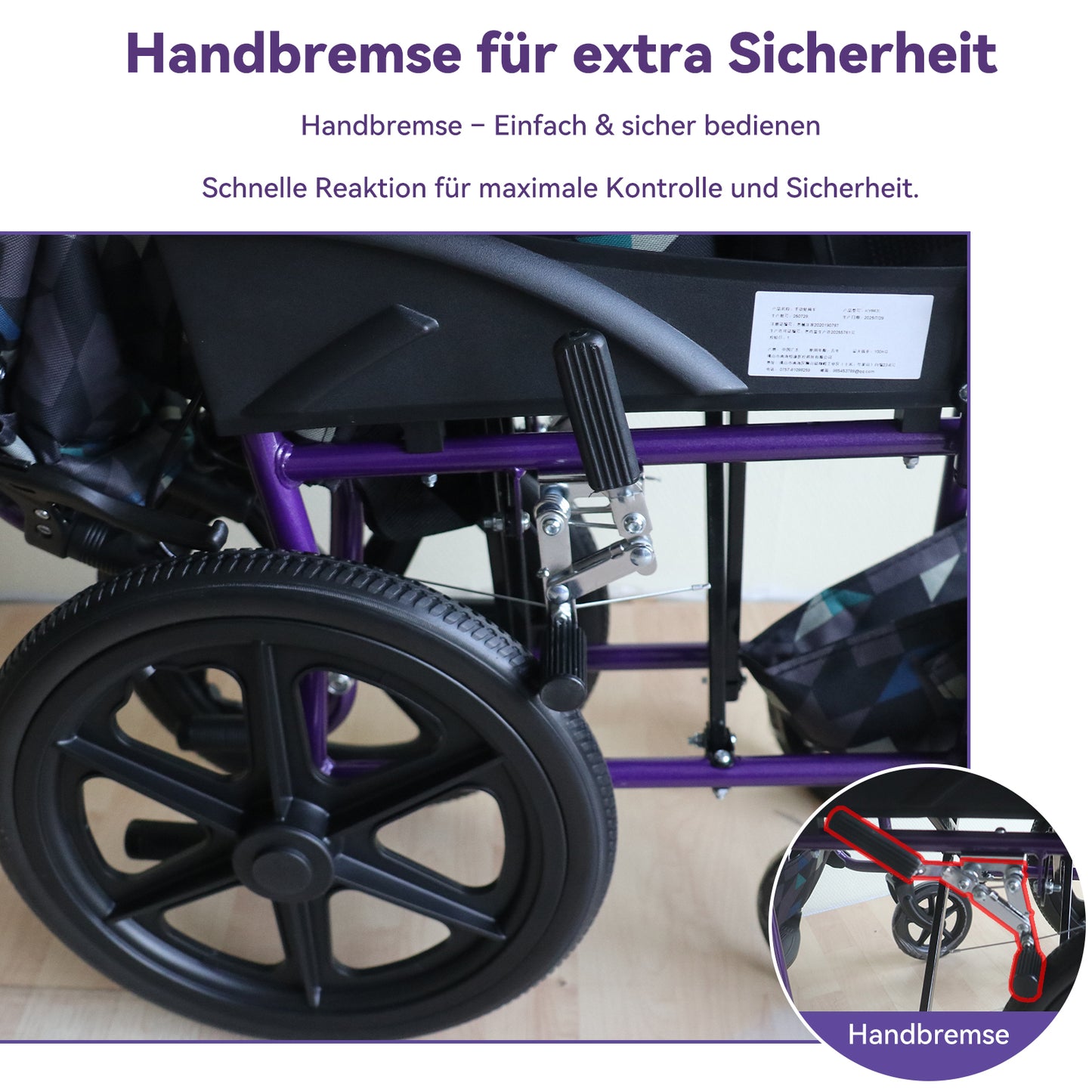 ByteTecpeak M5 ultra-lightweight manual wheelchair